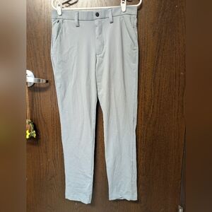 Stylus Men's Light Gray Dress Pants Flat Front 32 x 30 Business Polyester NWOT